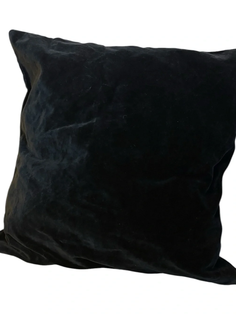Calvin Klein Black Velvet Throw Pillow Cover Zipper Closure Luxury Soft Portugal